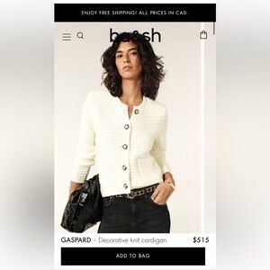 Ba&sh Gaspard Cardigan